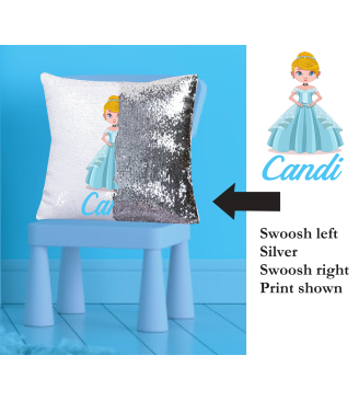 Cinderella Magic Cushion  - Custom Print - sold complete with insert