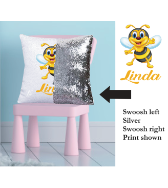Bumble Bee Magic Cushion  - Custom Print - sold complete with insert